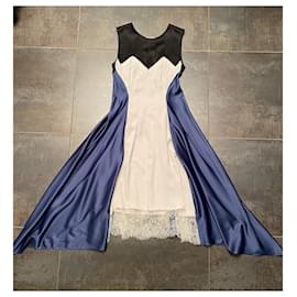 Autre Marque-Dresses-Black,Blue,Eggshell