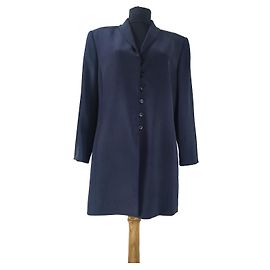Jaeger Blazer aus Seide Blau Blau