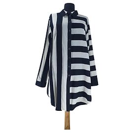 Bitte Kai Rand Top Shirt Schwarz Weiß Baumwolle Größe 42 Schwarz Weiß