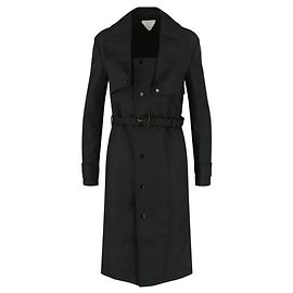 Robe trench en sergé Bottega Veneta Noir