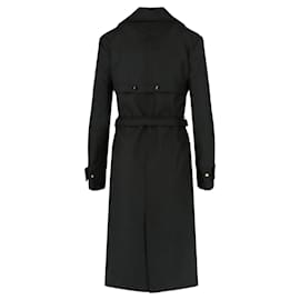 Bottega Veneta-Bottega Veneta Twill Trench Coat Dress-Black