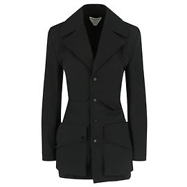 Bottega Veneta Tech-Gabardine Blazer Black