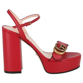 Gucci Marmont Platform Heel Red