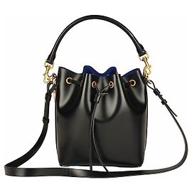 Bolsa Saint Laurent Emmanuelle em couro bicolor - Novo Preto