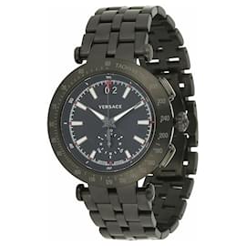Versace-V-Race Sport Steel Watch-Black