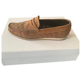 Autre Marque Paire de mocassin Baldinini en cuir suede camel marron clair Beige Marron clair Caramel