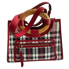 Bolsa Fendi Tricolor de Palha Multicor