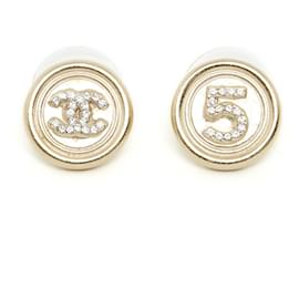 Chanel-CC 5 botões-Dourado