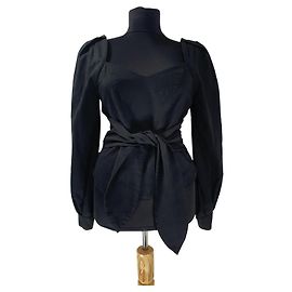 & Other Stories Top Nero in Misto Lino Nero