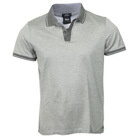 Hugo Boss Polo slim fit mercerizado de Boss en algodón gris Gris