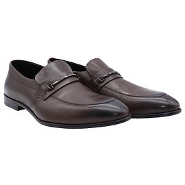 Mocassim Hugo Boss Dress Appeal em couro marrom Marrom
