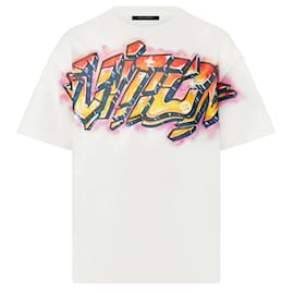 Louis Vuitton-XL Homme Virgil Abloh 1990's Style Graffiti T-shirt T-shirt-Autre