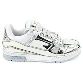 Louis Vuitton-men's 10 US Virgil Abloh Silver Mirror Sneaker-Other
