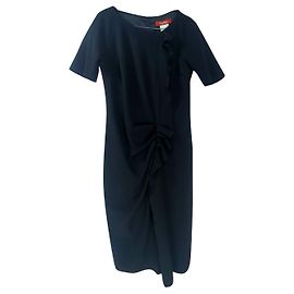 Max Mara Studio Black Wool Dress Black