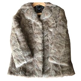 Autre Marque Beige Marmot Fur Coat Size 38 Beige