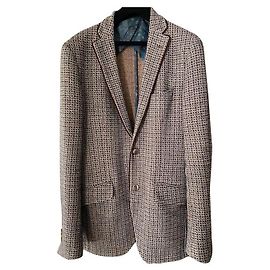 Etro dark brown wool jacket Dark brown