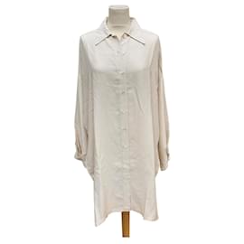 Rodier-Long silk Rodier shirt-Cream