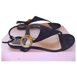 Christian Dior Sandalen Marineblau