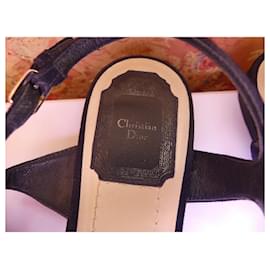 Christian Dior-Des sandales-Bleu Marine