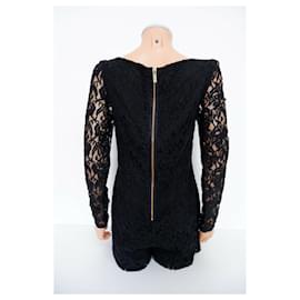 Alice by Temperley-Lace playsuit with exposed zip-Black
