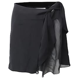 Saint Laurent-Saint Laurent Mini Skirt in Black Acetate-Black
