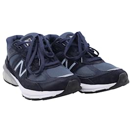 New Balance-Neues Gleichgewicht 990V5 Sneaker aus blauem Synthetik-Blau