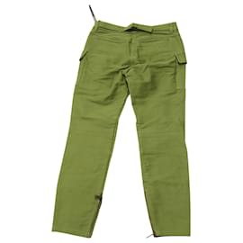 Derek Lam-Derek Lam Cargo Pants in Olive Cotton-Green,Olive green