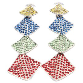 Brincos de encaixe Jean Paul Gaultier em metal multicolorido Multicor