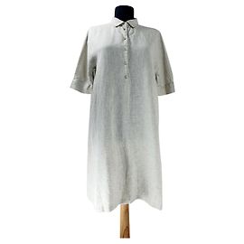 Robe Loro Piana en lin gris Gris