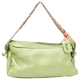 Fendi-Sac à bandoulière en cuir rose Selleria Fendi-Rose