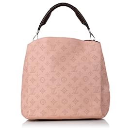 Louis Vuitton-Louis Vuitton Pink Mahina Babylone PM-Black,Pink