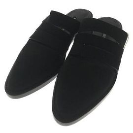 **[Used] ANN DEMEULEMEESTER Leather sandals / slippers / 37 (23cm) / BLK / suede / black / with storage bag Black