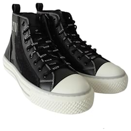 Valentino-Sneakers Valentino Montante in pelle nera-Nero