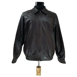 Salvatore Ferragamo Leather Jacket Brown Brown