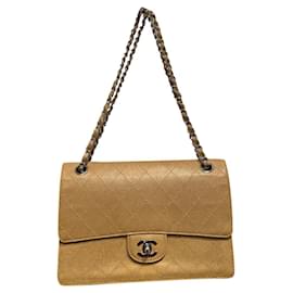 Chanel-TIMELESS-Beige,Hardware de plata