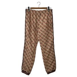 GUCCI Bottom / M / Polyester / BEG / Total pattern Beige
