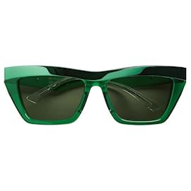 Bottega Veneta-occhilai da sole bottega veneta modello ridge green-Verde