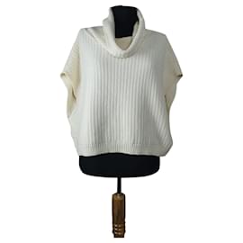Free People Weißer Kurzarmpullover Weiß