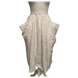 Comme Des Garcons Rock Weiß mit Chevron Muster Weiß