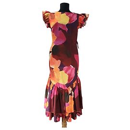 Autre Marque Robe Sunset Artist Print Frida Multicolore