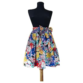Autre Marque Falda Vesna de algodón multicolor Multicolor