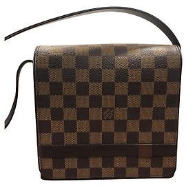 Bolsa Louis Vuitton Concorde Marrom Escuro Couro Castanho escuro