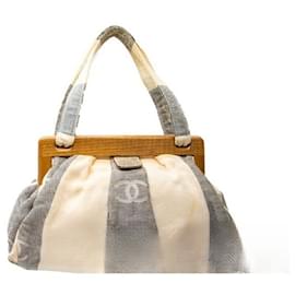 Chanel-*[Used] CHANEL  Wood Tote Bag Triple Coco Canvas-Multiple colors