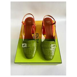 Fendi-Sandals-Orange
