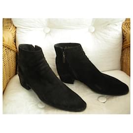Saint Laurent-Ankle Boots-Black