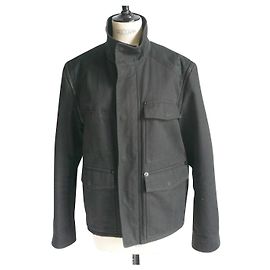 GIVENCHY Veste coton mi-saison style militaire TBE T50 Noir