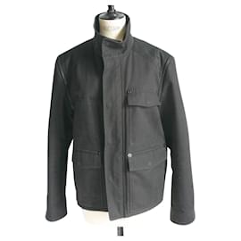 Givenchy-GIVENCHY Übergangsjacke aus Baumwolle im Militärstil sehr guter Zustand S50-Schwarz