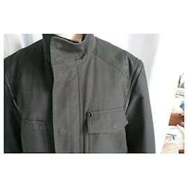 Givenchy-GIVENCHY Veste coton mi-saison style militaire TBE T50-Noir