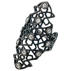 Repossi "Maure" ring in blackened gold and diamonds. Other