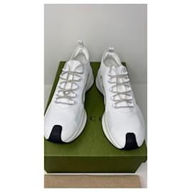 Gucci-Gucci Herren-Sneaker in Run-Größe 11,5-Weiß